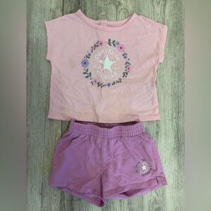 Converse Pink and purple Toddler Outfit